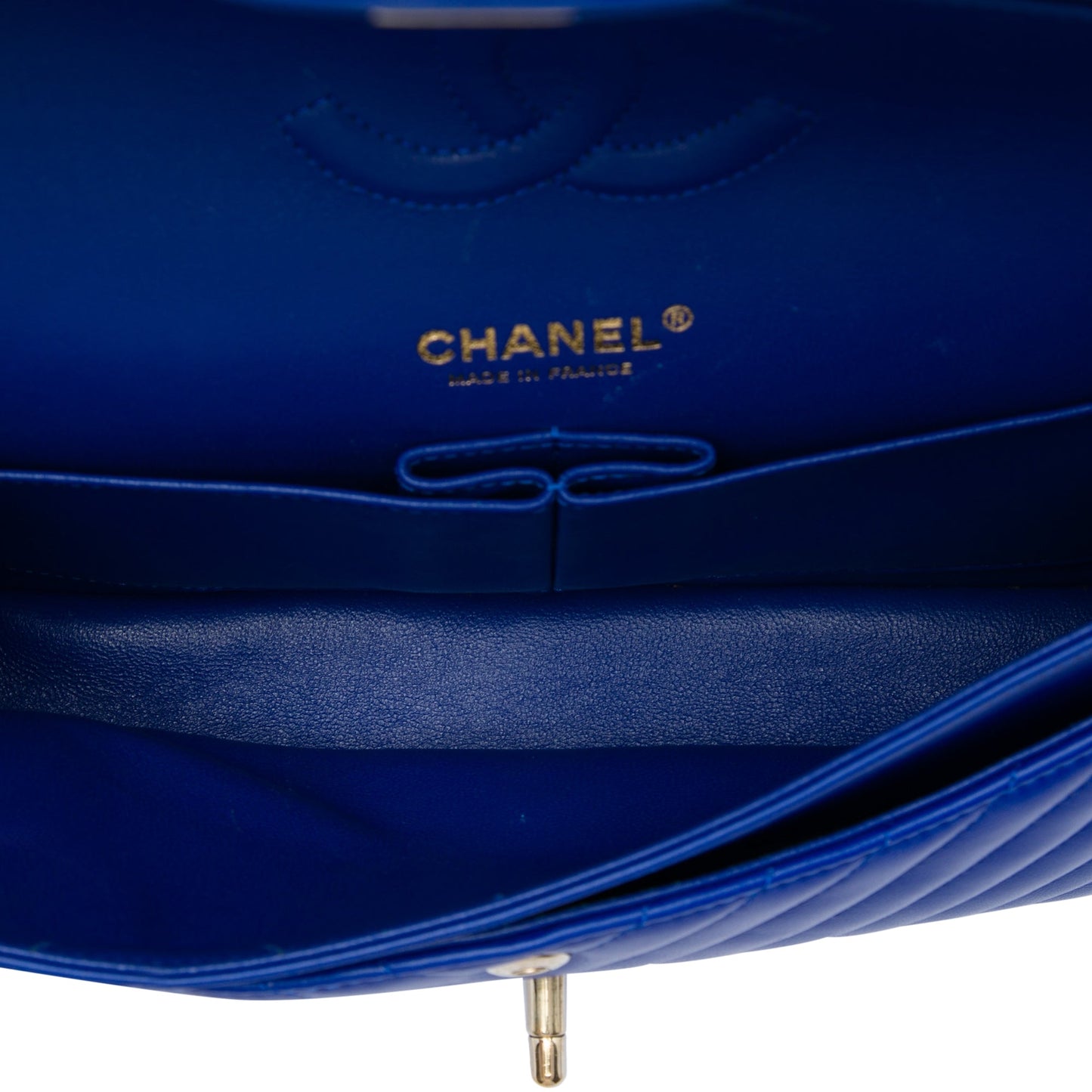 Chanel Medium Classic Chevron Lambskin Double Flap
