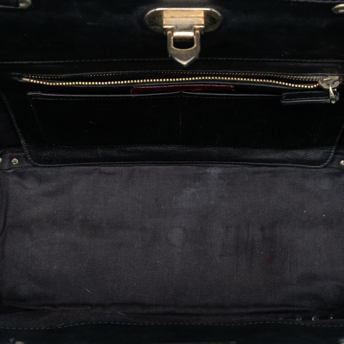 Medium Leather Rockstud Trapeze Satchel