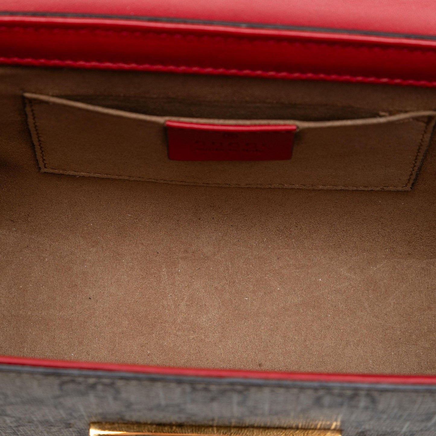 Gucci Small GG Supreme Padlock Crossbody