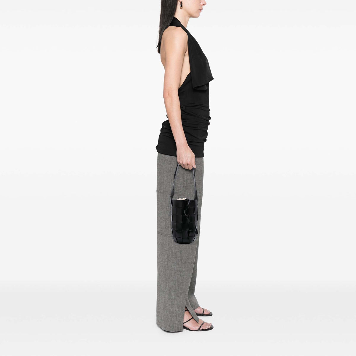 Bottega Veneta Nappa Intrecciato Casette Lantern Bucket