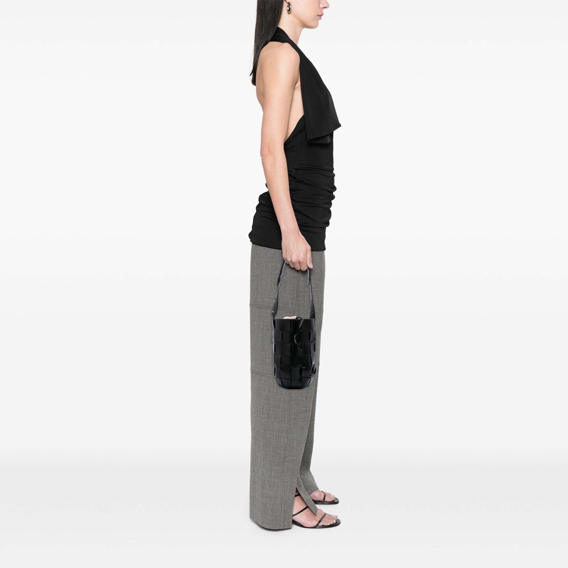 Bottega Veneta Nappa Intrecciato Casette Lantern Bucket