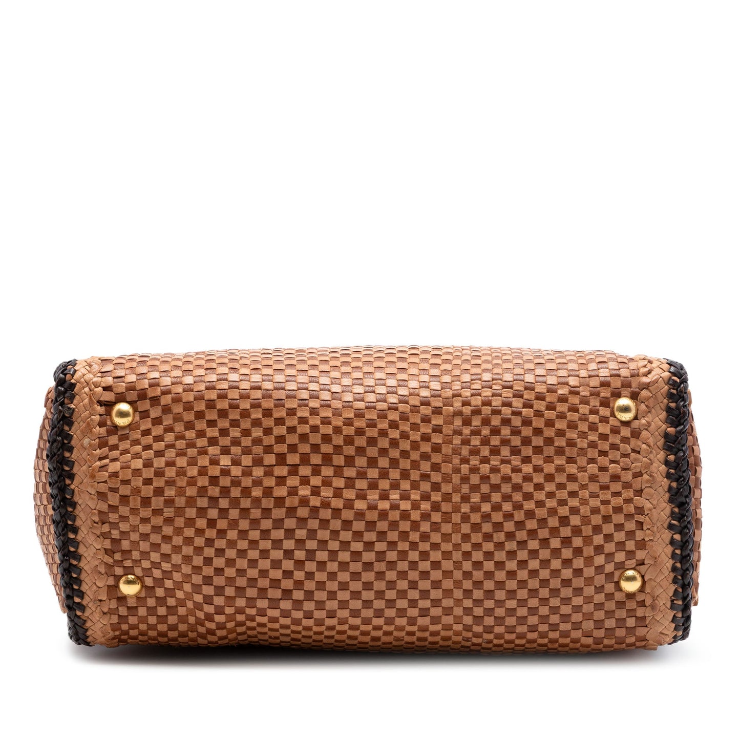 Prada Woven Goatskin Madras Tote