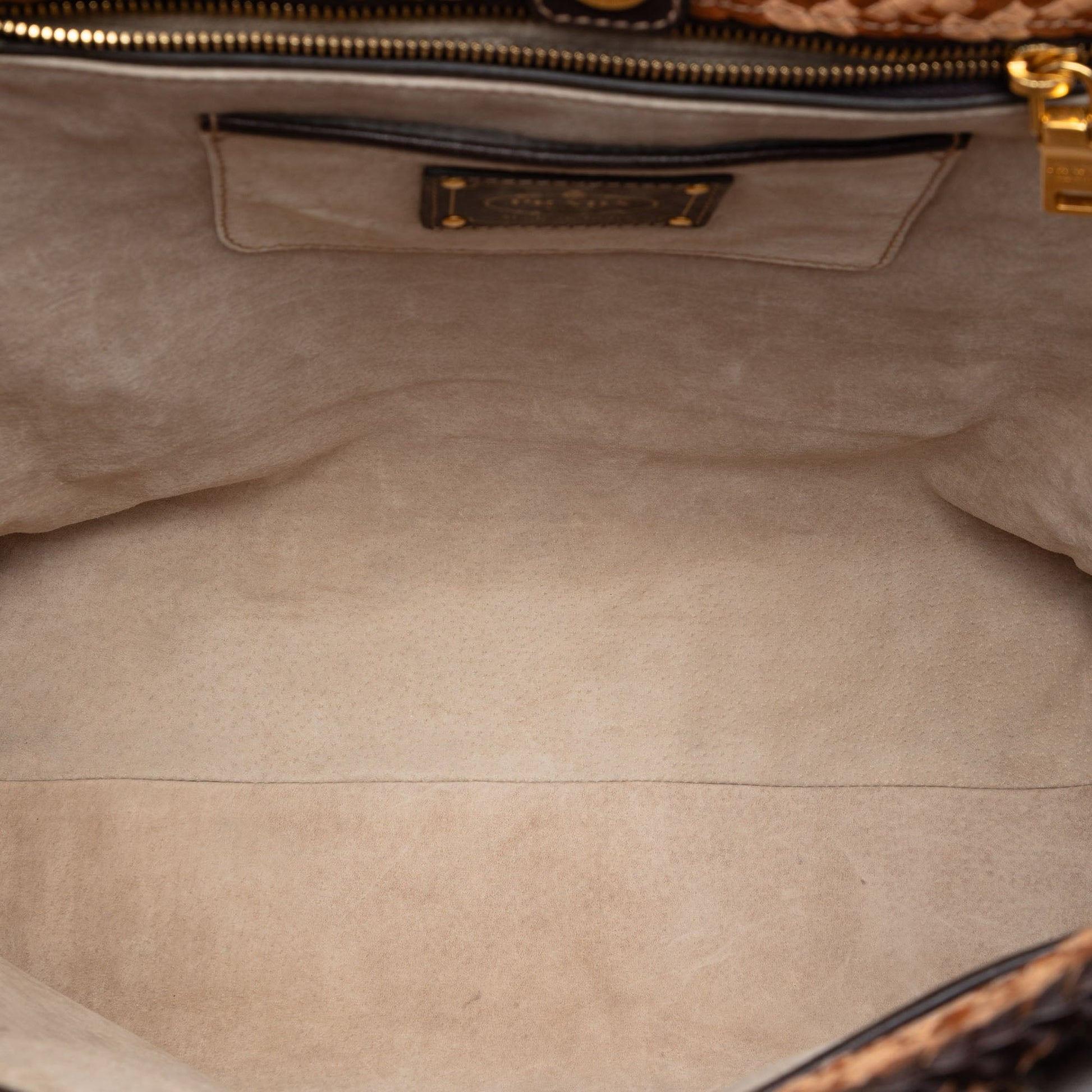 Prada Woven Goatskin Madras Tote