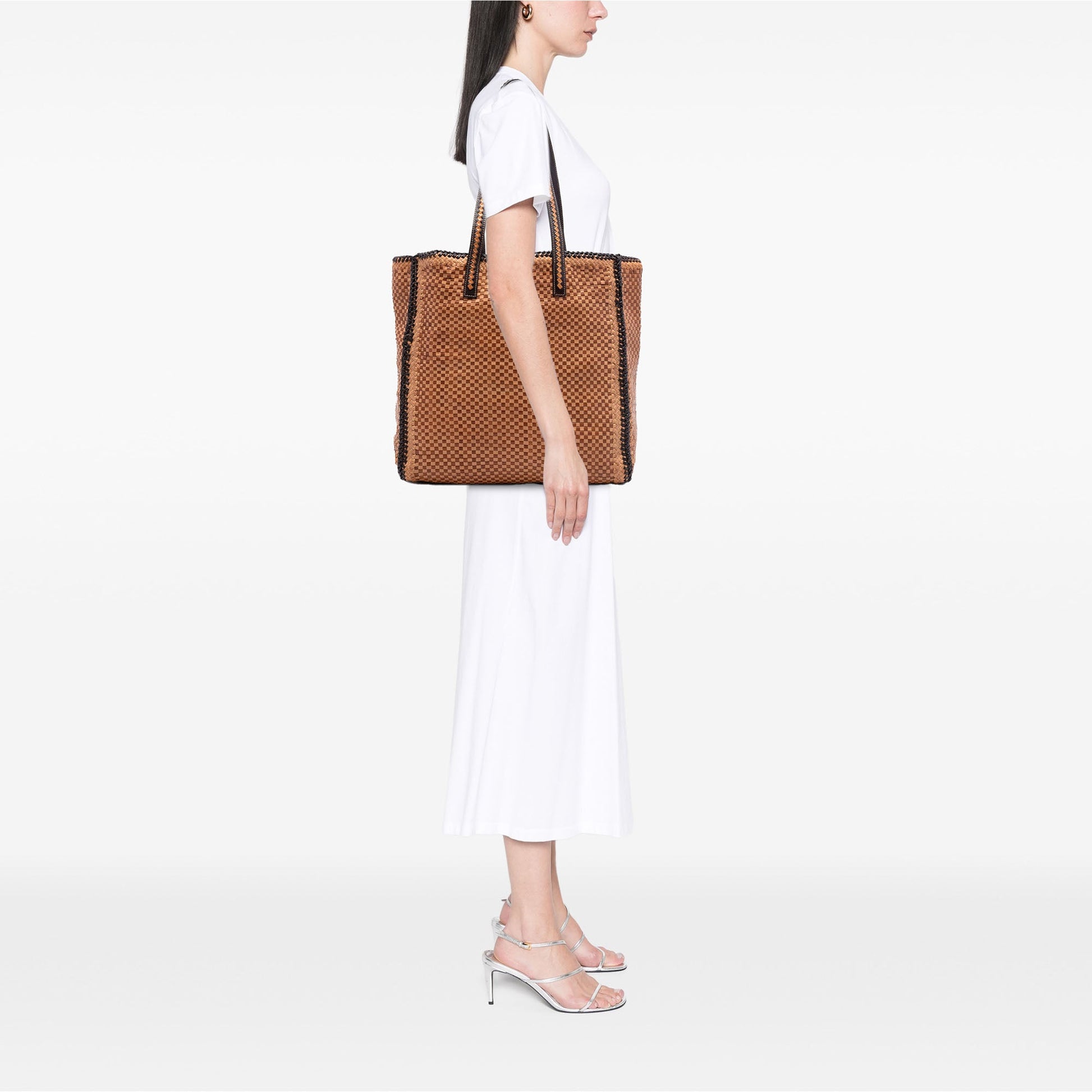 Prada Woven Goatskin Madras Tote