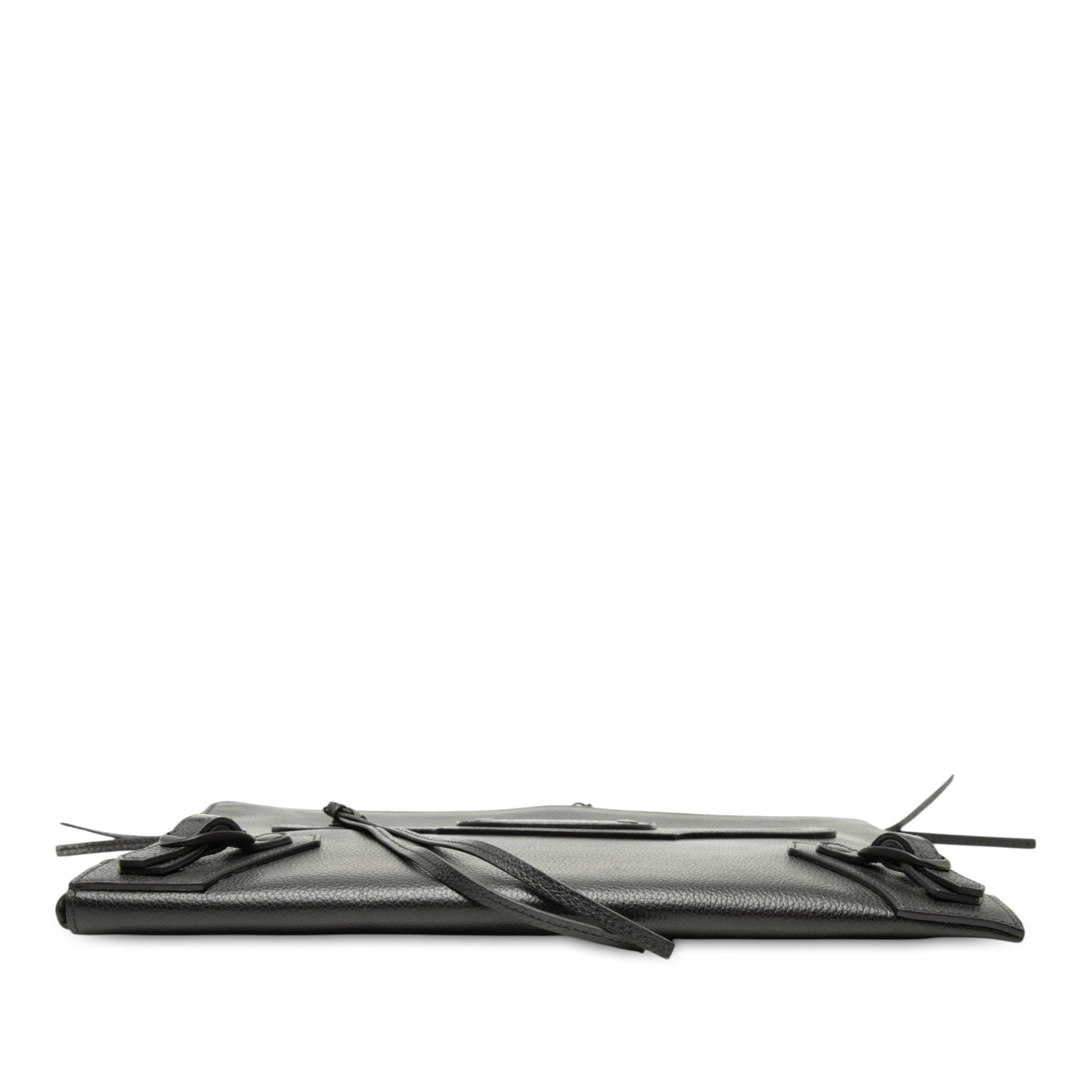 Balenciaga Grained Calfskin Neo Classic Compact Clutch with Strap