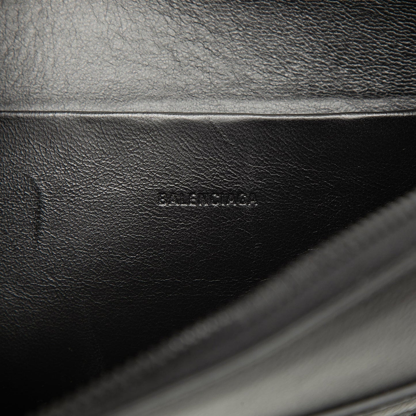 Balenciaga Grained Calfskin Neo Classic Compact Clutch with Strap