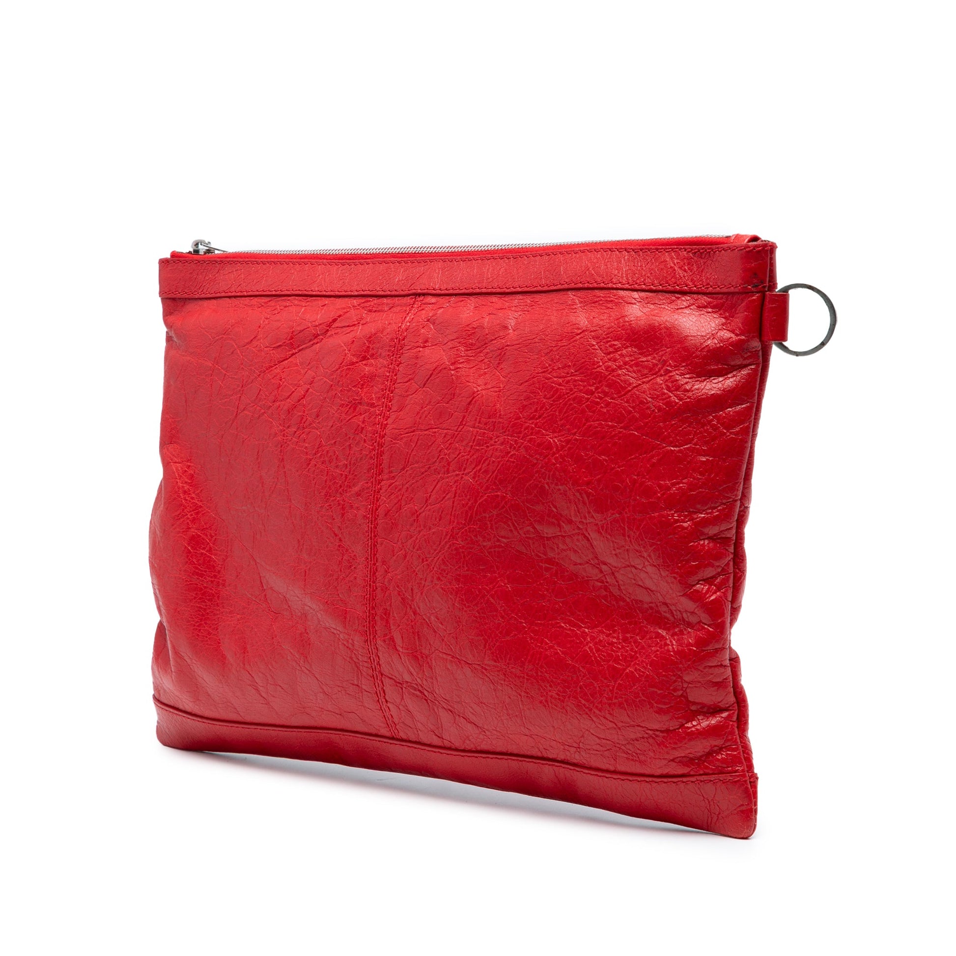 Balenciaga Lambskin Motocross Classic Clip L Clutch