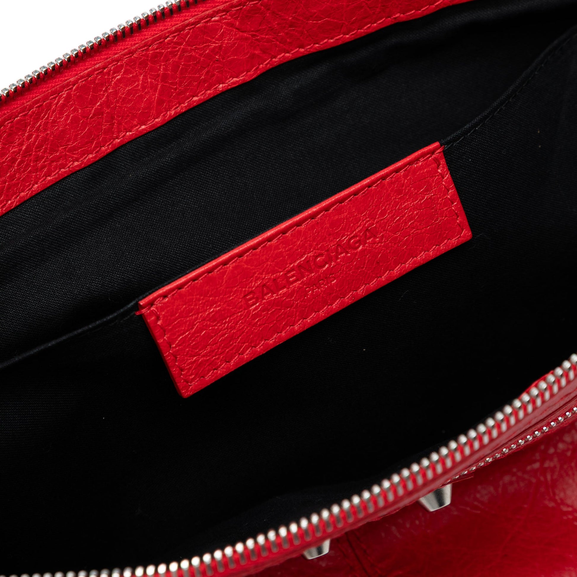 Balenciaga Lambskin Motocross Classic Clip L Clutch