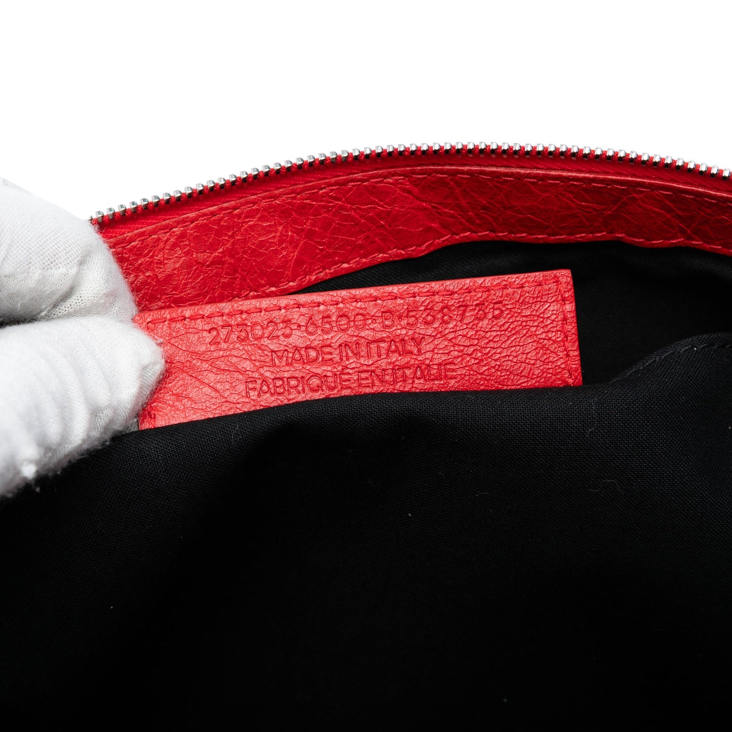 Balenciaga Lambskin Motocross Classic Clip L Clutch