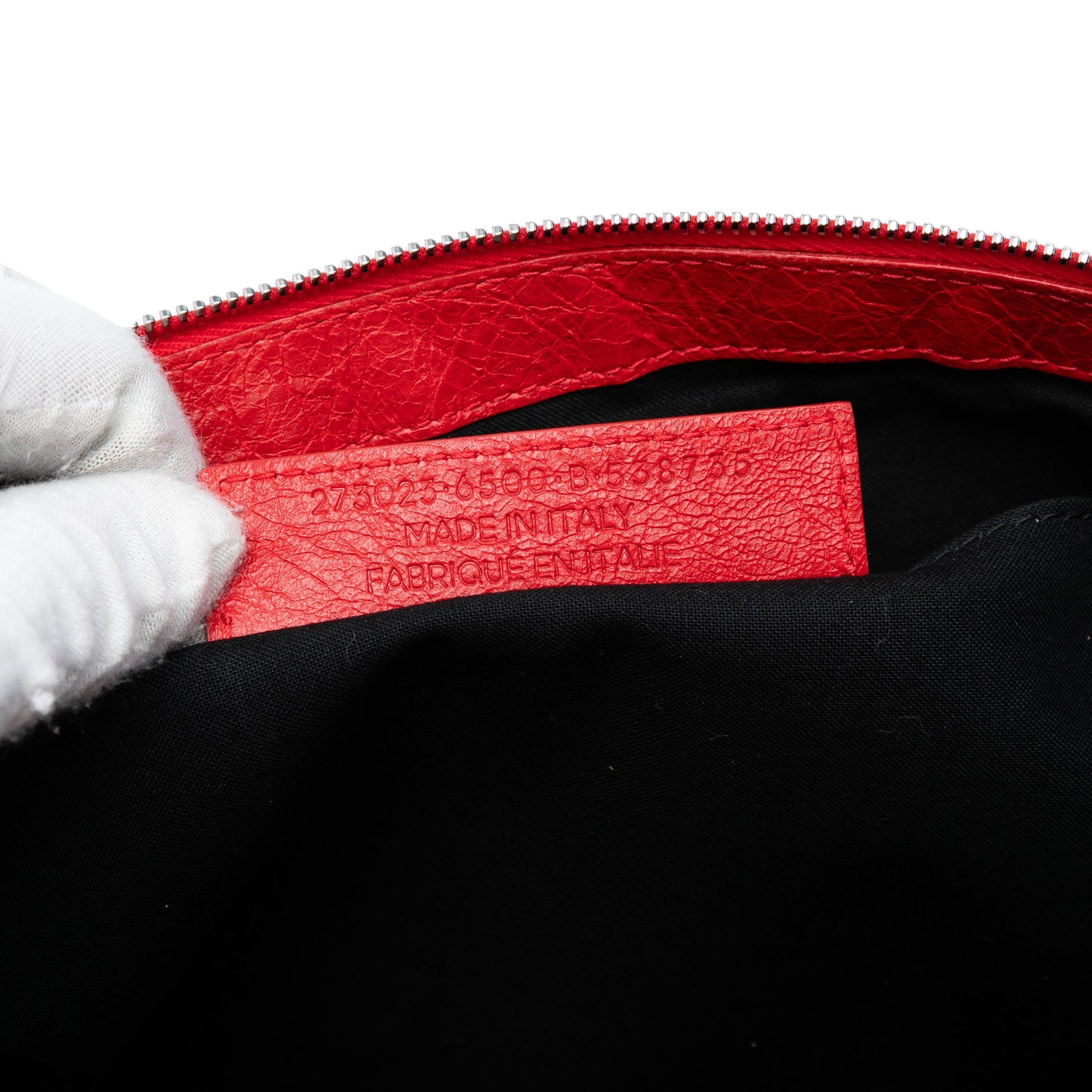 Balenciaga Lambskin Motocross Classic Clip L Clutch