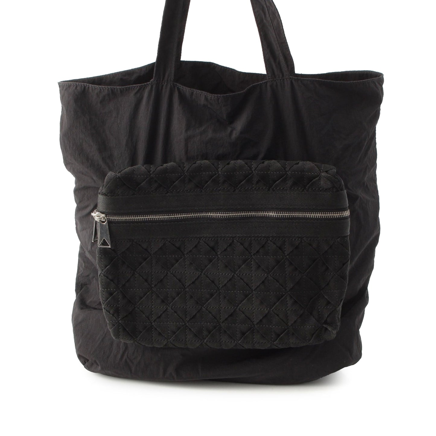 Bottega Veneta Intrecciato Trimmed Nylon Eco Tote