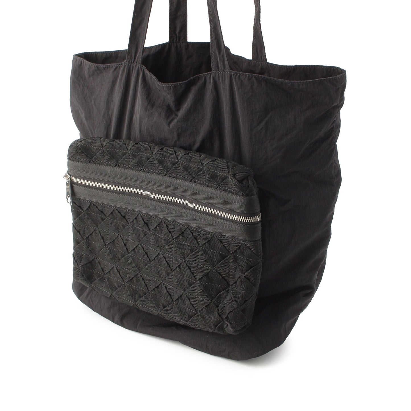 Bottega Veneta Intrecciato Trimmed Nylon Eco Tote