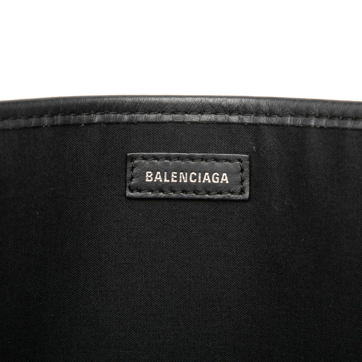Balenciaga Canvas Navy Cabas Tote S