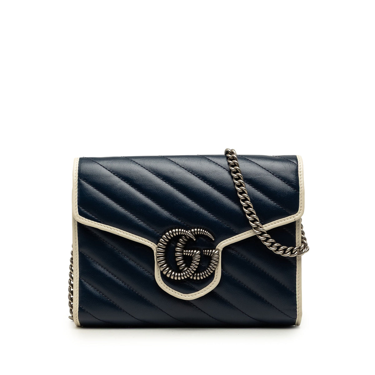 Gucci GG Marmont Matelasse Calfskin Torchon Wallet On Chain