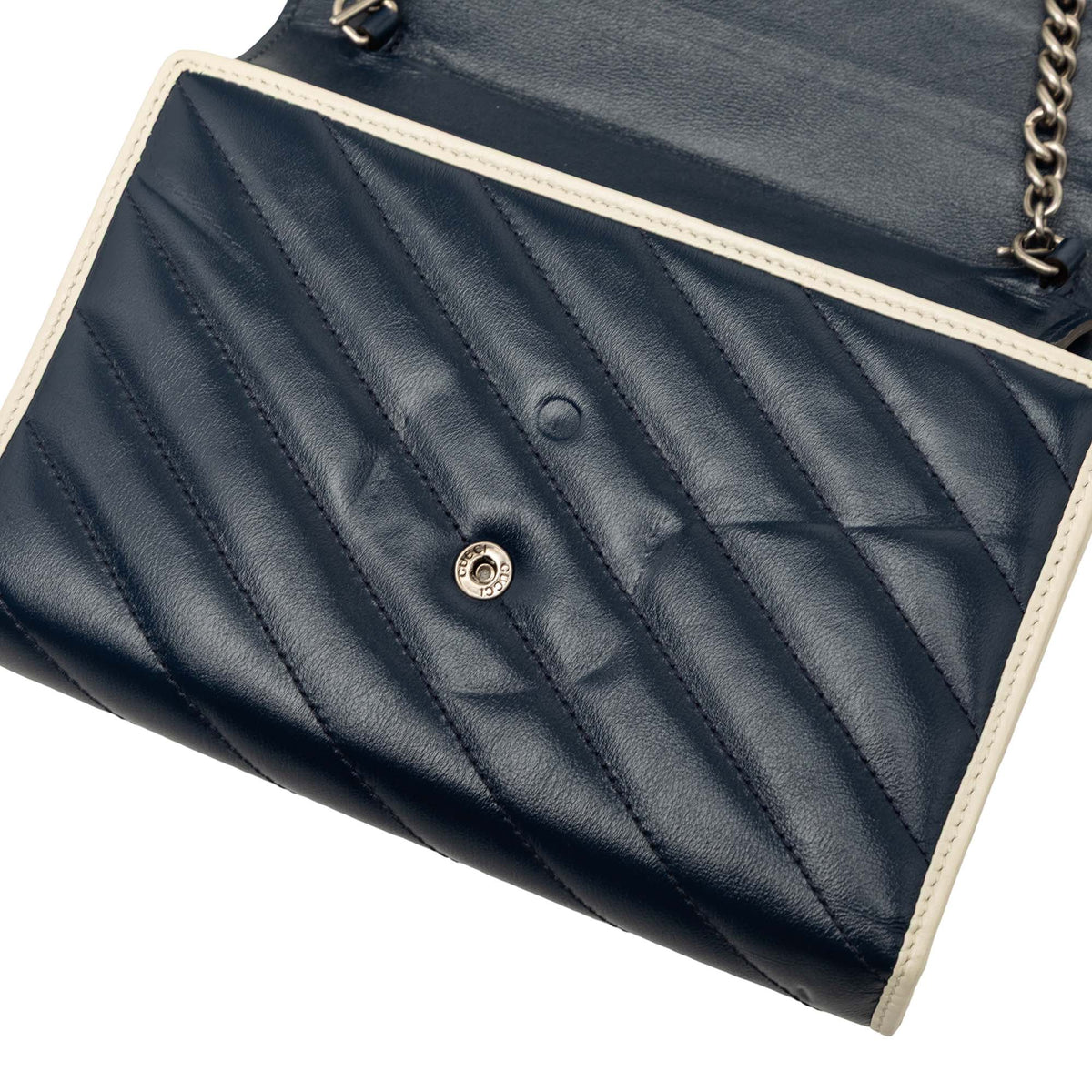 Gucci GG Marmont Matelasse Calfskin Torchon Wallet On Chain