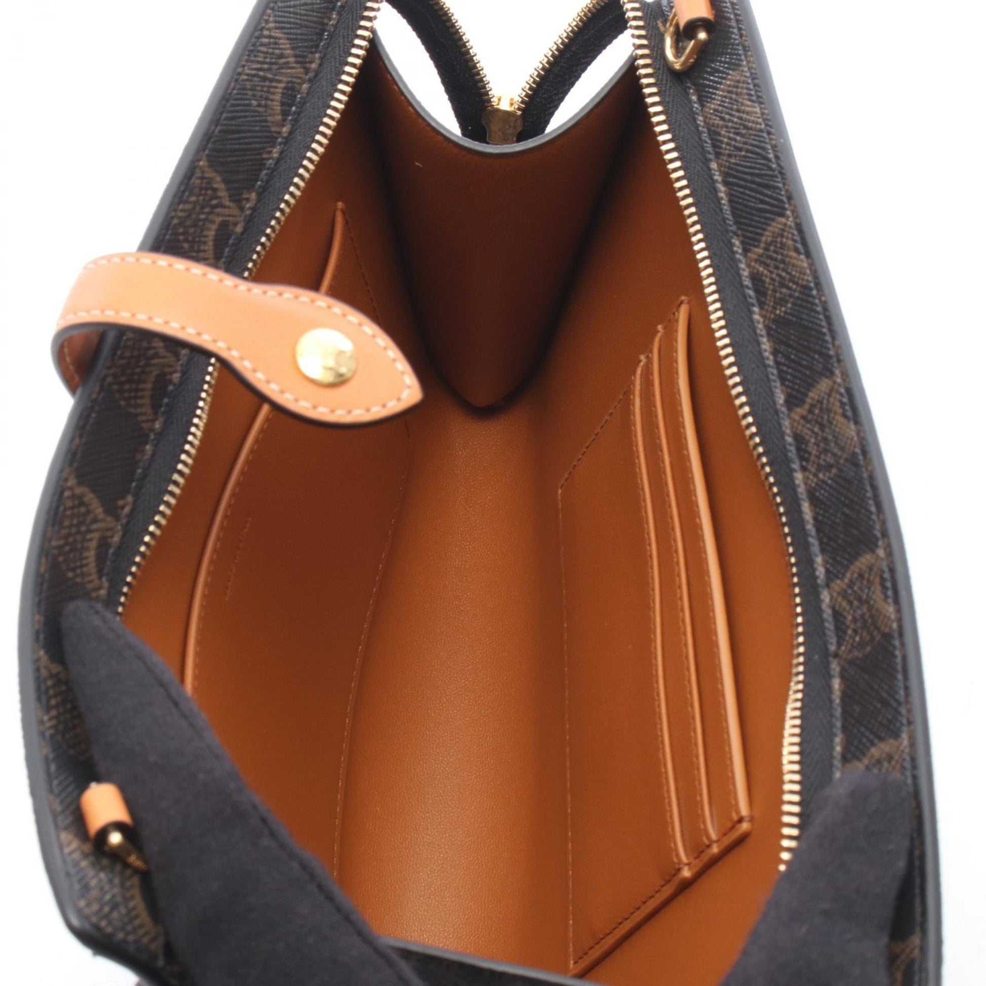 Celine Small Triomphe Coated Canvas Notebook Crossbody