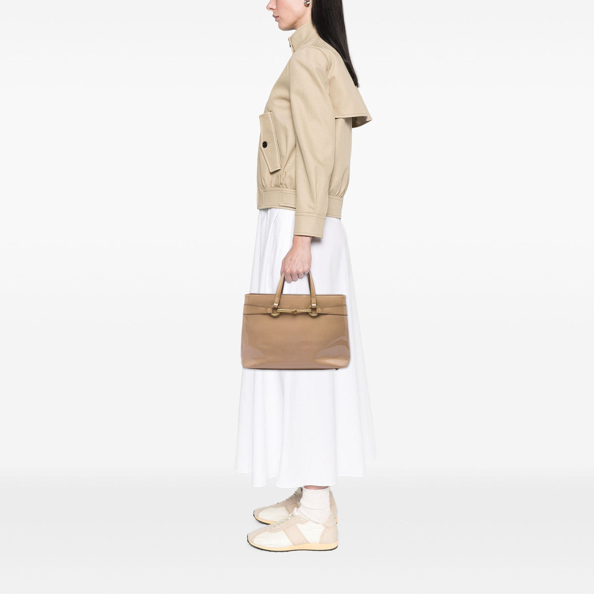 Gucci Patent Bright Bit Satchel