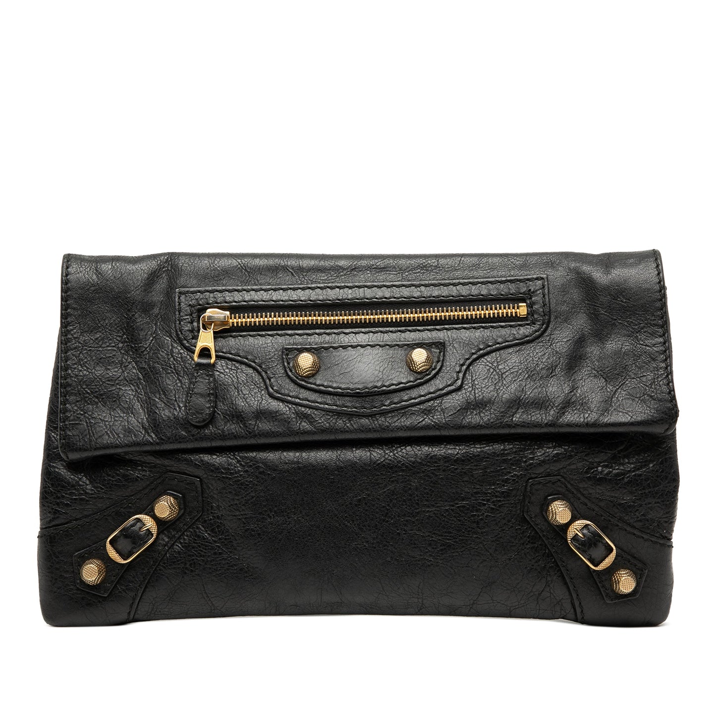 Balenciaga Lambskin Motocross Giant 12 Envelope Clutch