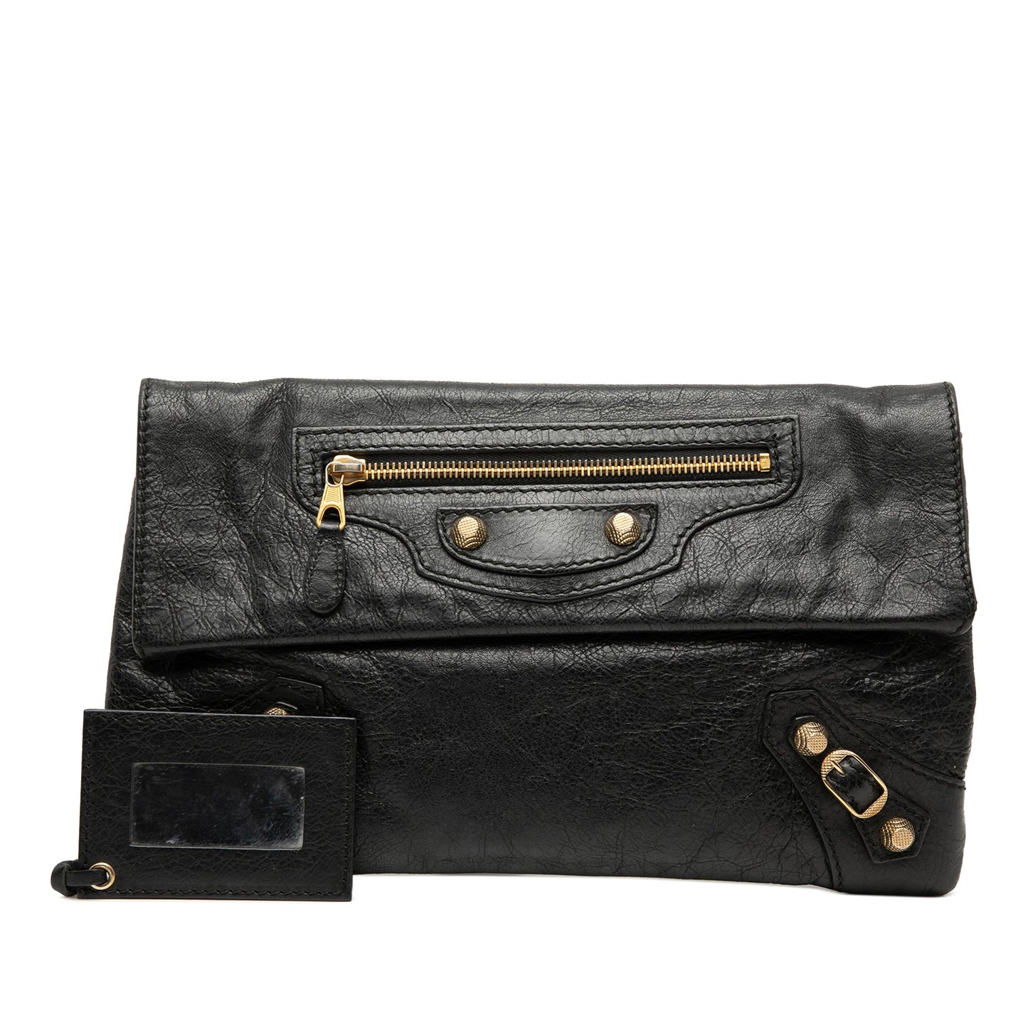 Balenciaga Lambskin Motocross Giant 12 Envelope Clutch