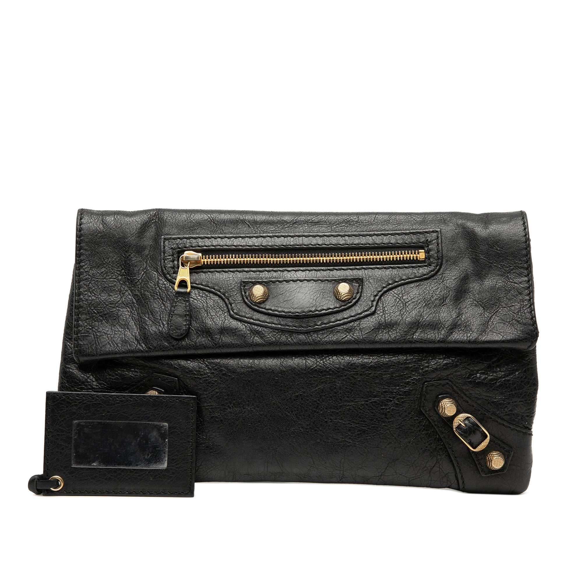 Balenciaga Lambskin Motocross Giant 12 Envelope Clutch