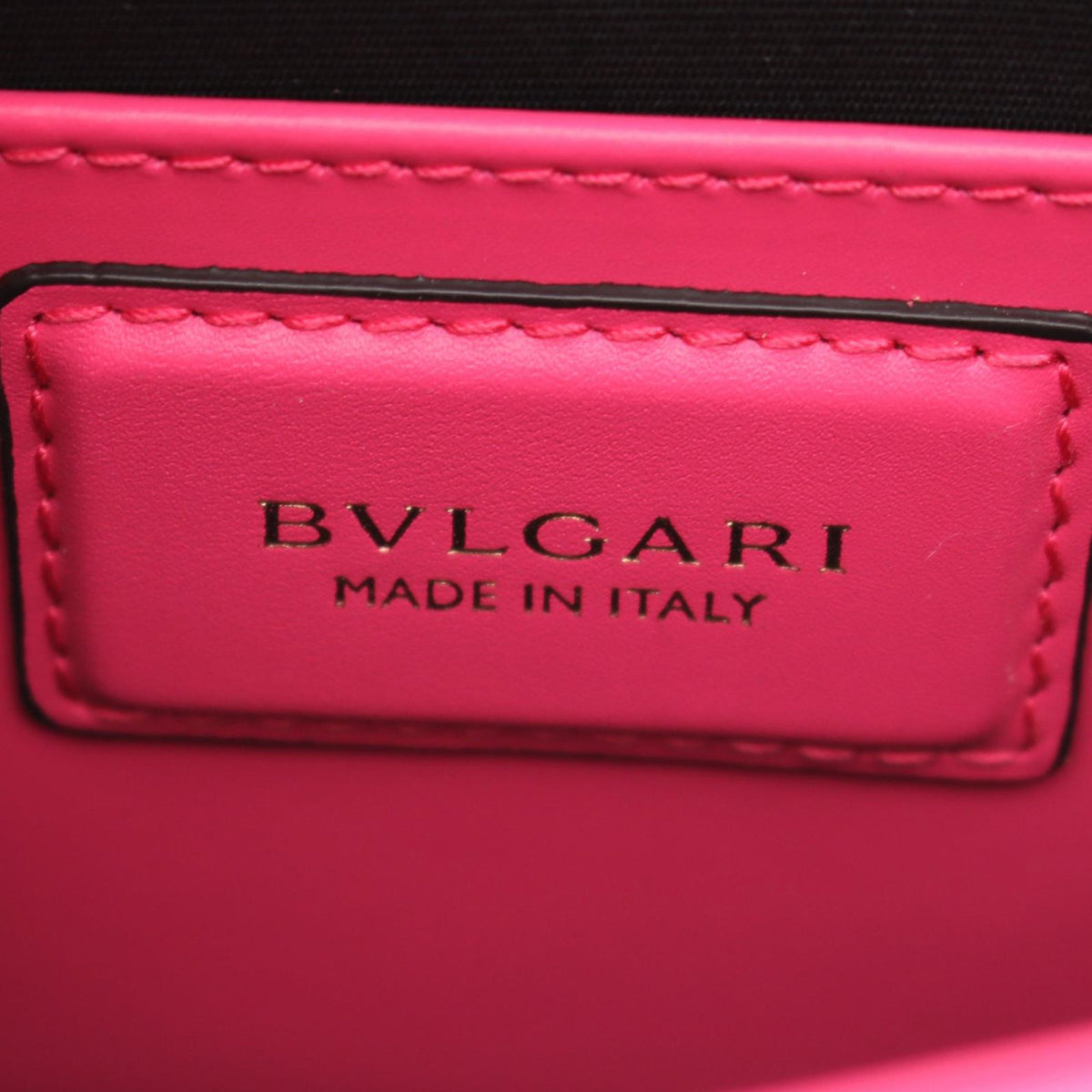Bvlgari Small Leather Square Serpenti Forever Chain Crossbody