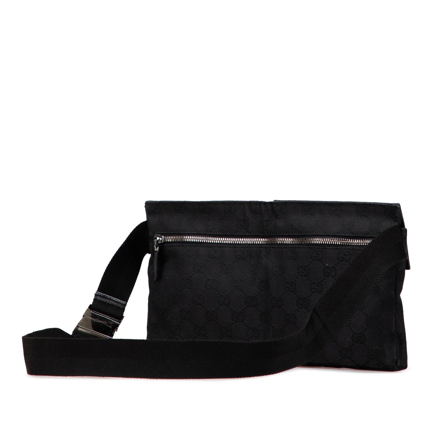 Gucci GG Canvas Double Pocket Belt Bag