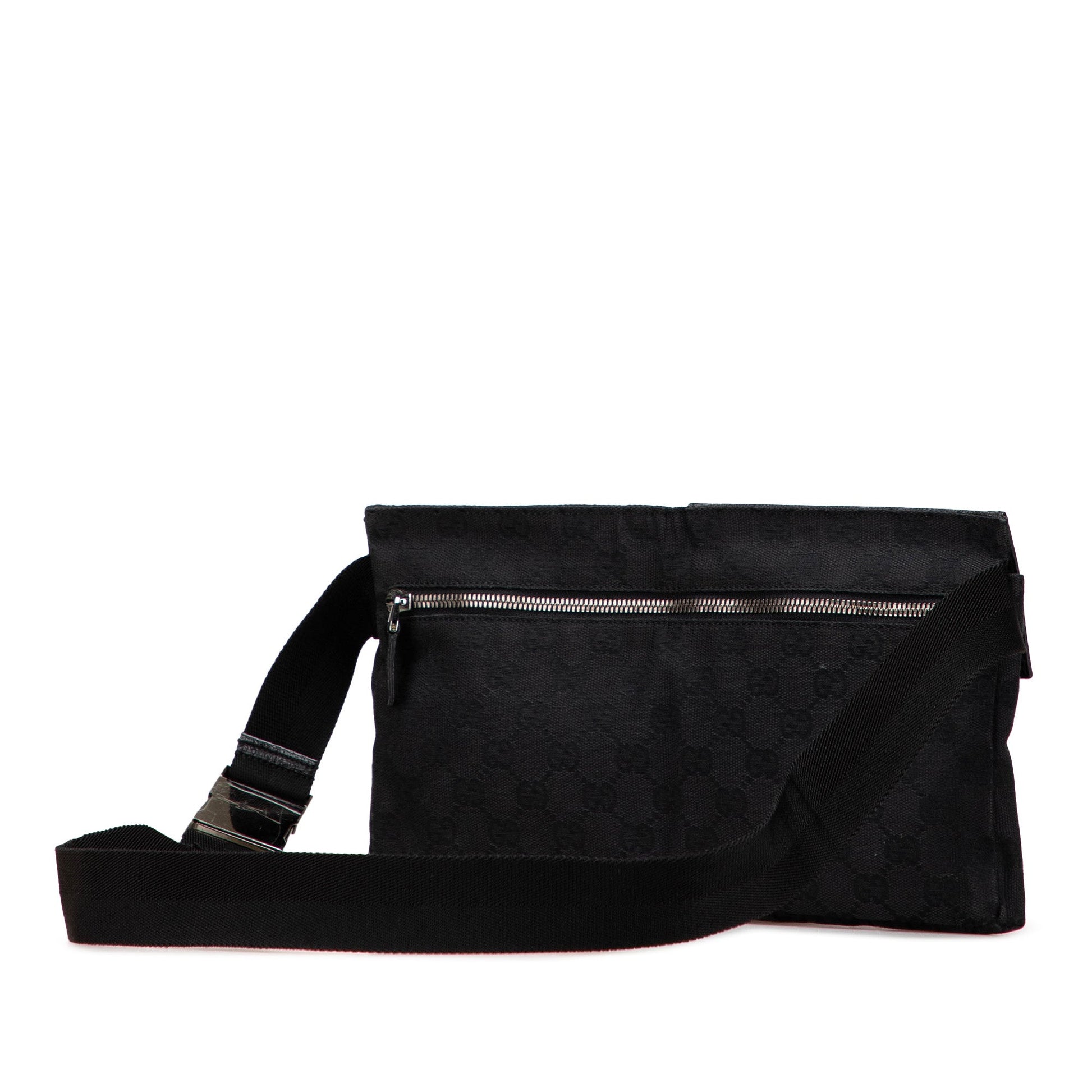 Gucci GG Canvas Double Pocket Belt Bag