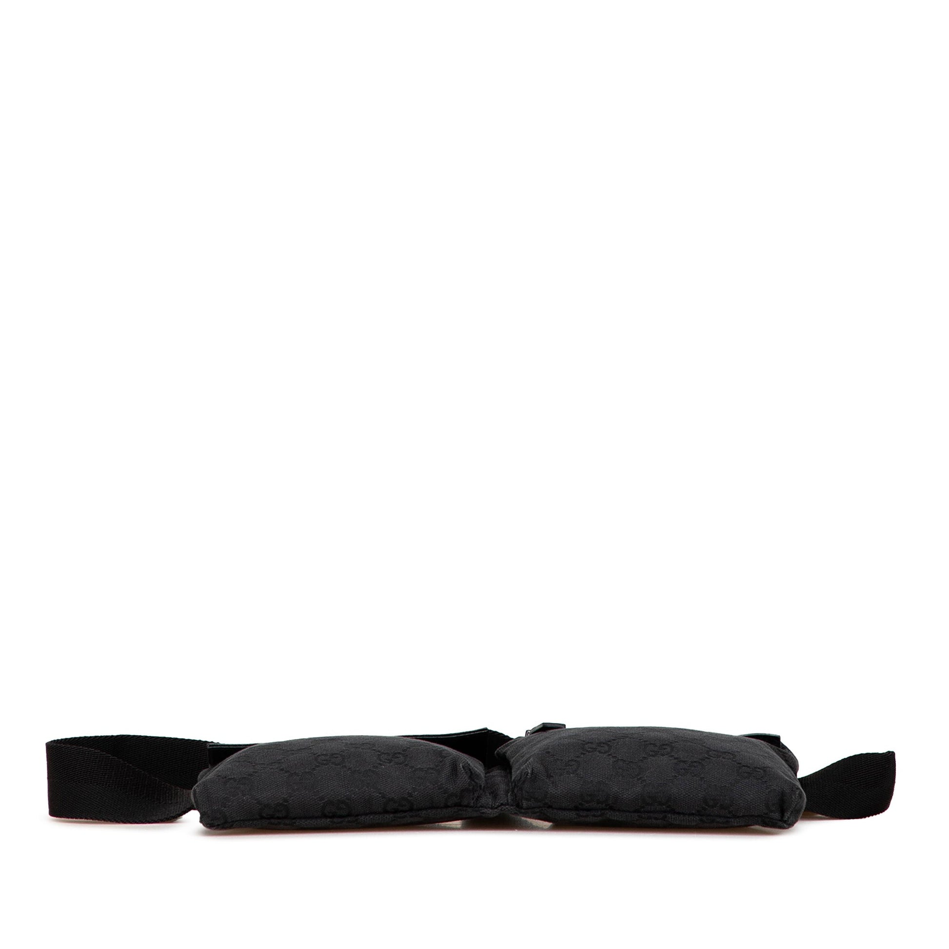 Gucci GG Canvas Double Pocket Belt Bag
