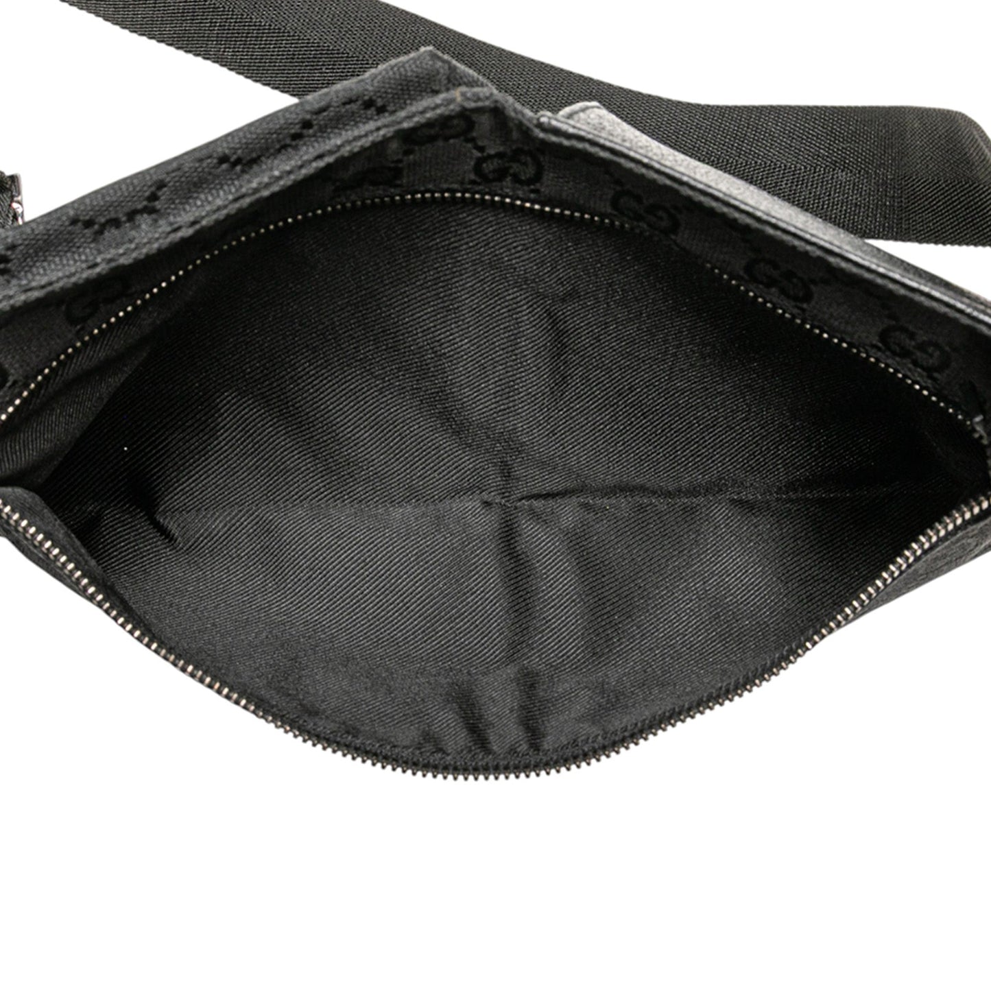 Gucci GG Canvas Double Pocket Belt Bag