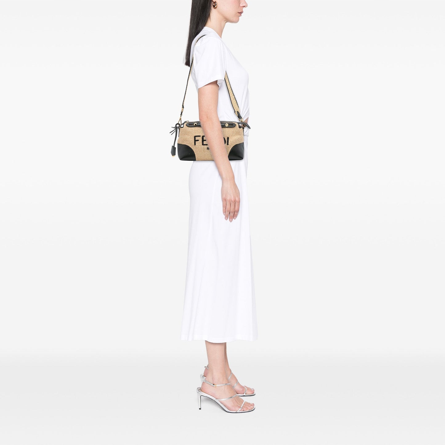 Fendi Medium Raffia By The Way Satchel