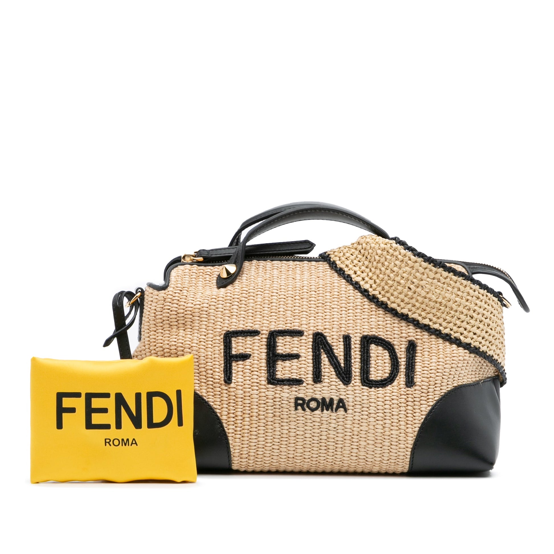 Fendi Medium Raffia By The Way Satchel