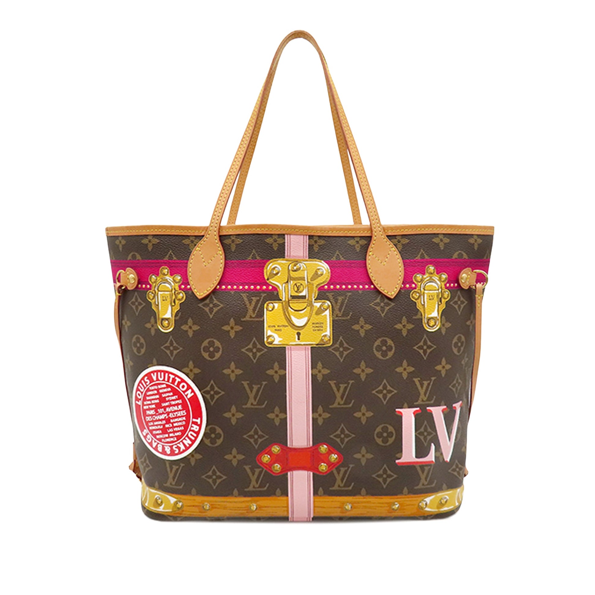 Louis Vuitton Monogram Summer Trunks Neverfull MM
