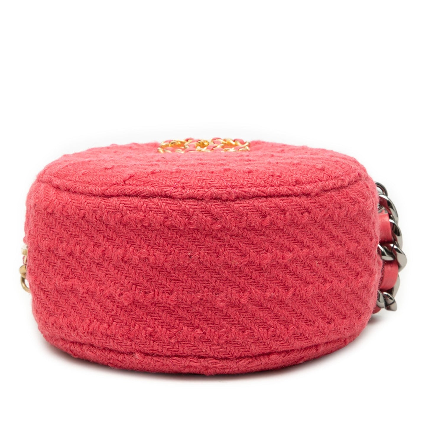 Tweed 19 Round Clutch with Chain