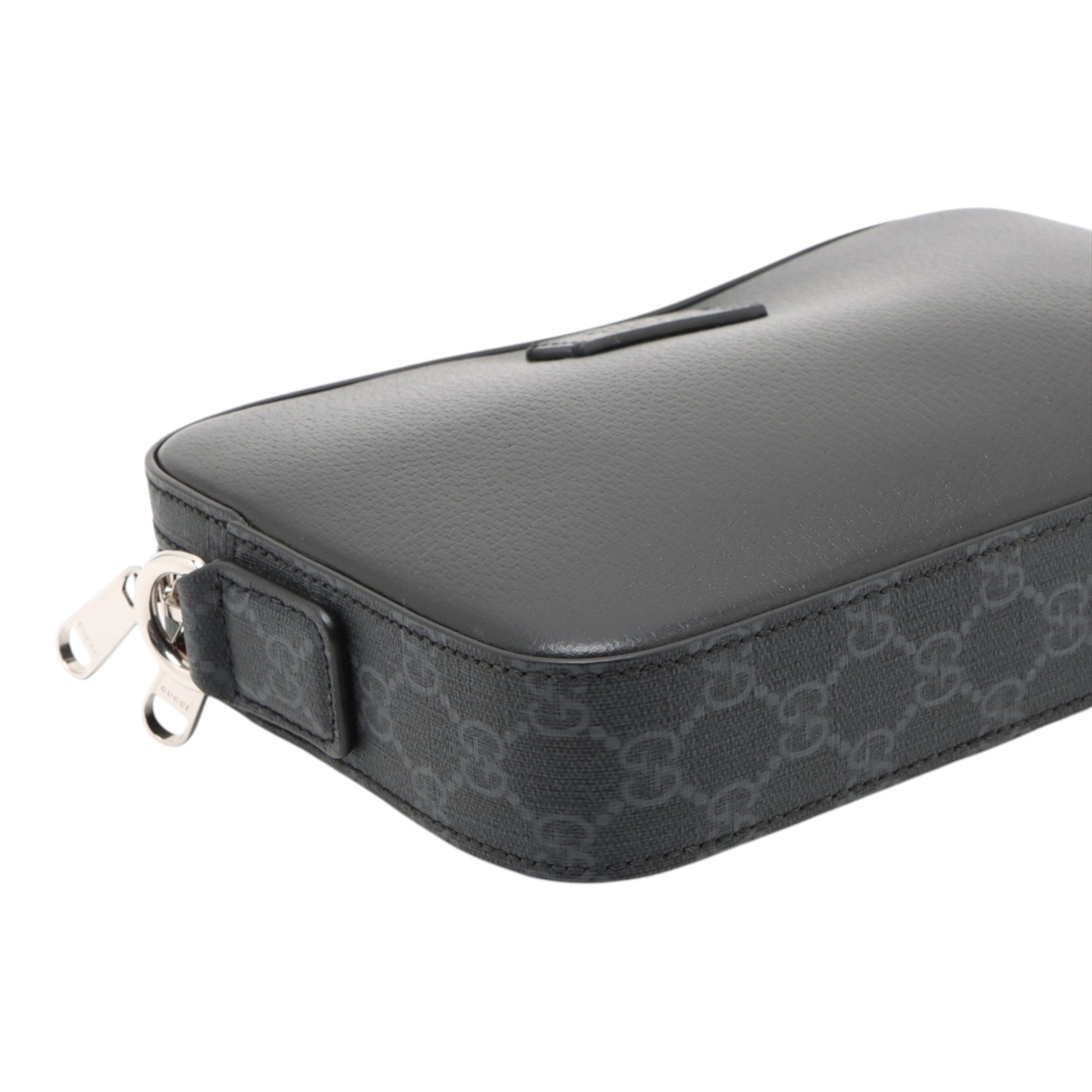 Gucci GG Supreme Trimmed Calfskin Crossbody