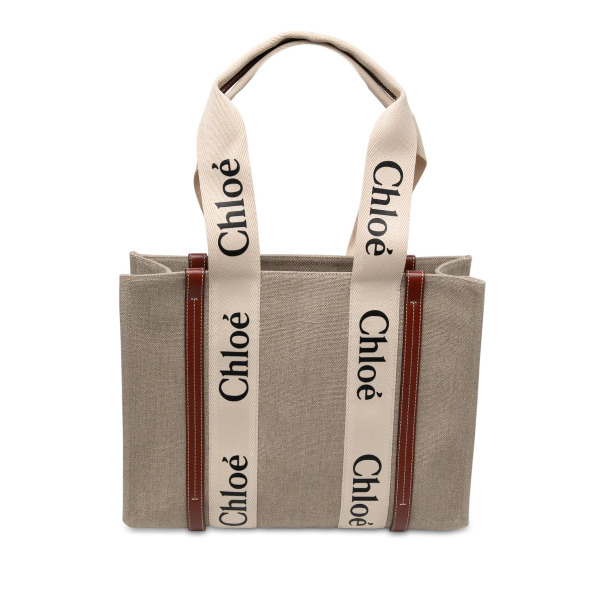 Chloé Medium Canvas Woody Tote
