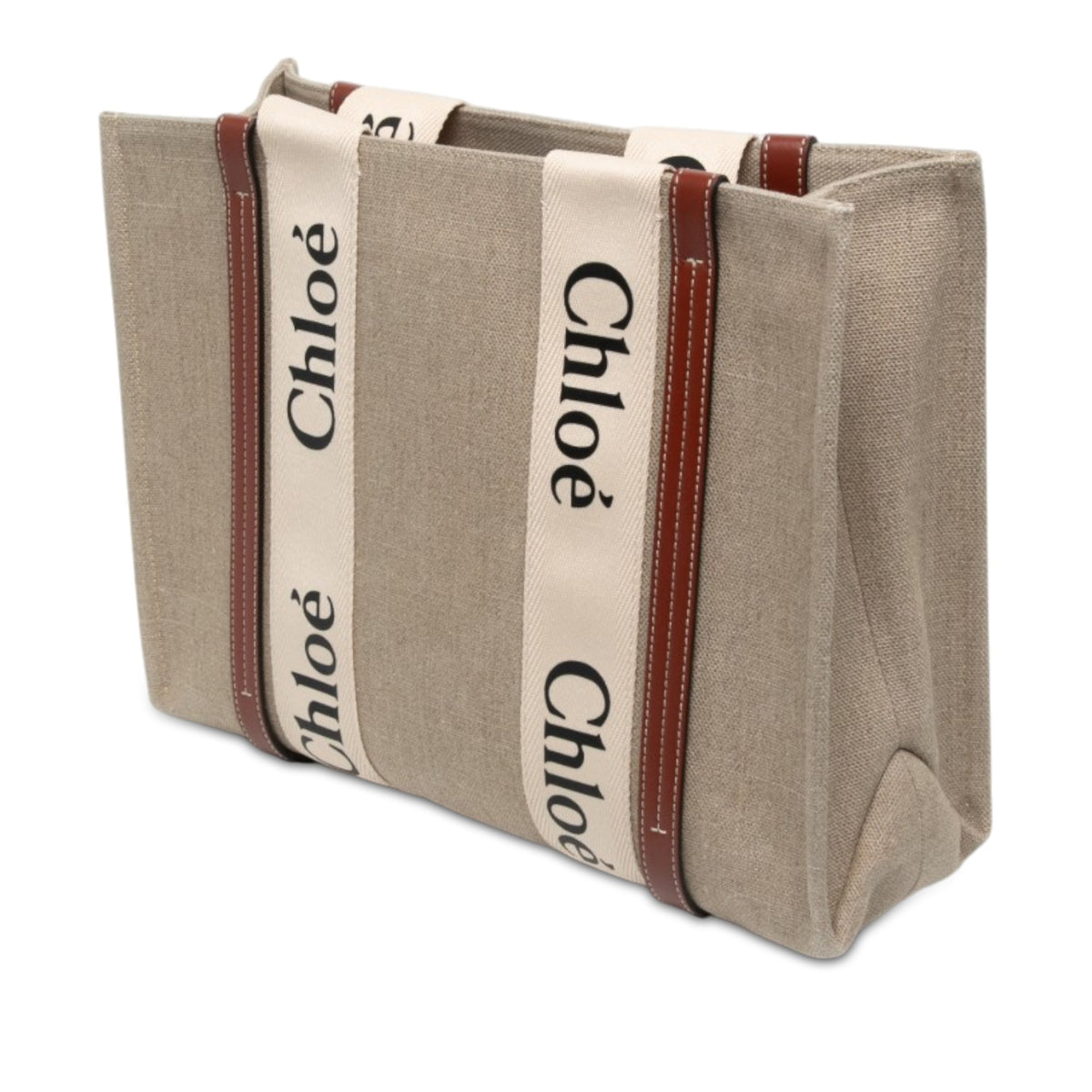 Chloé Medium Canvas Woody Tote
