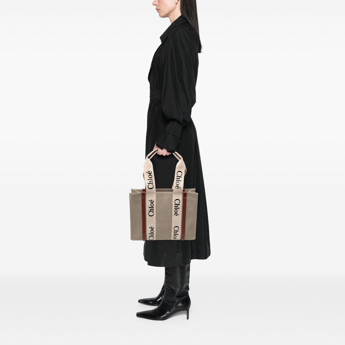 Chloé Medium Canvas Woody Tote