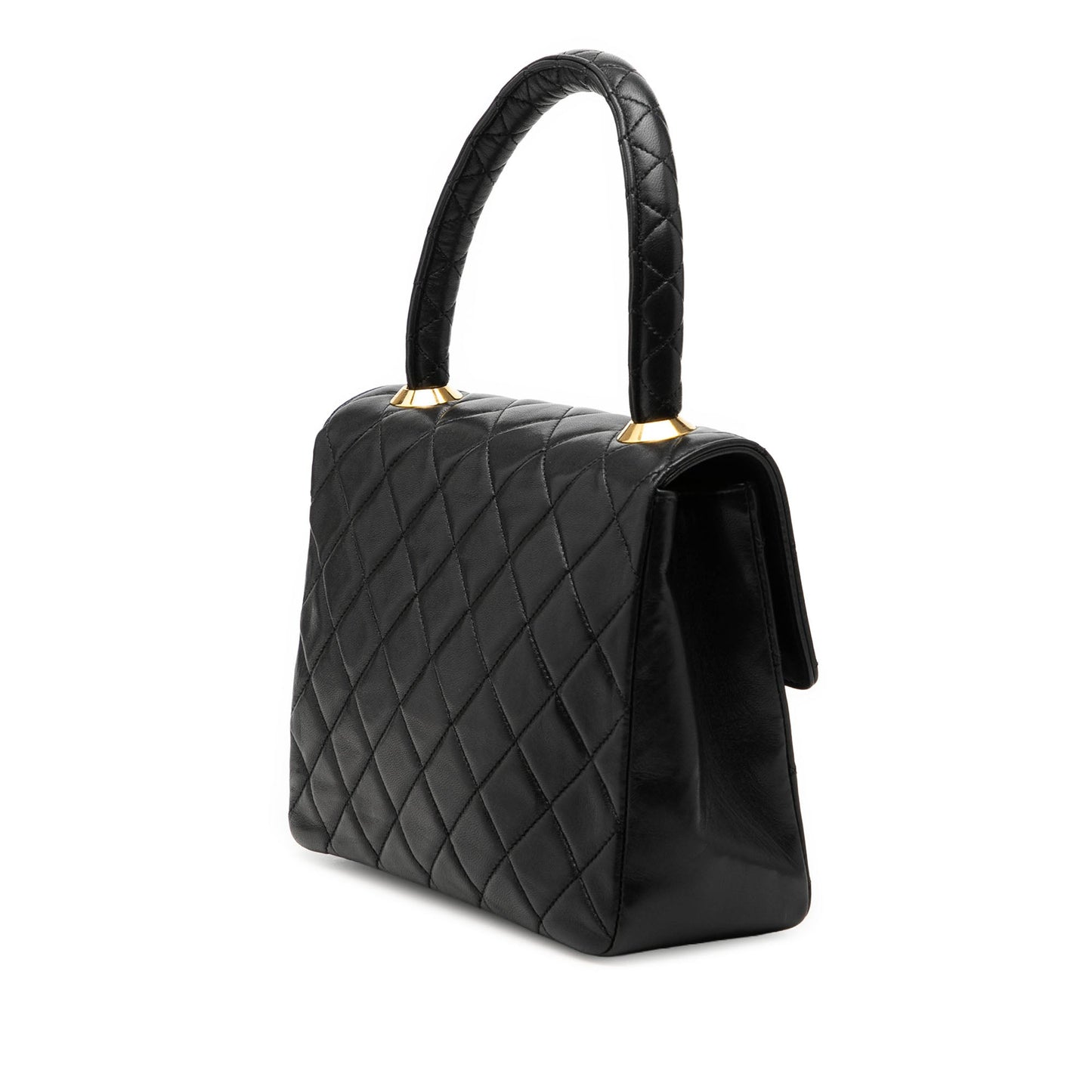 Chanel Small Lambskin Kelly Top Handle Bag