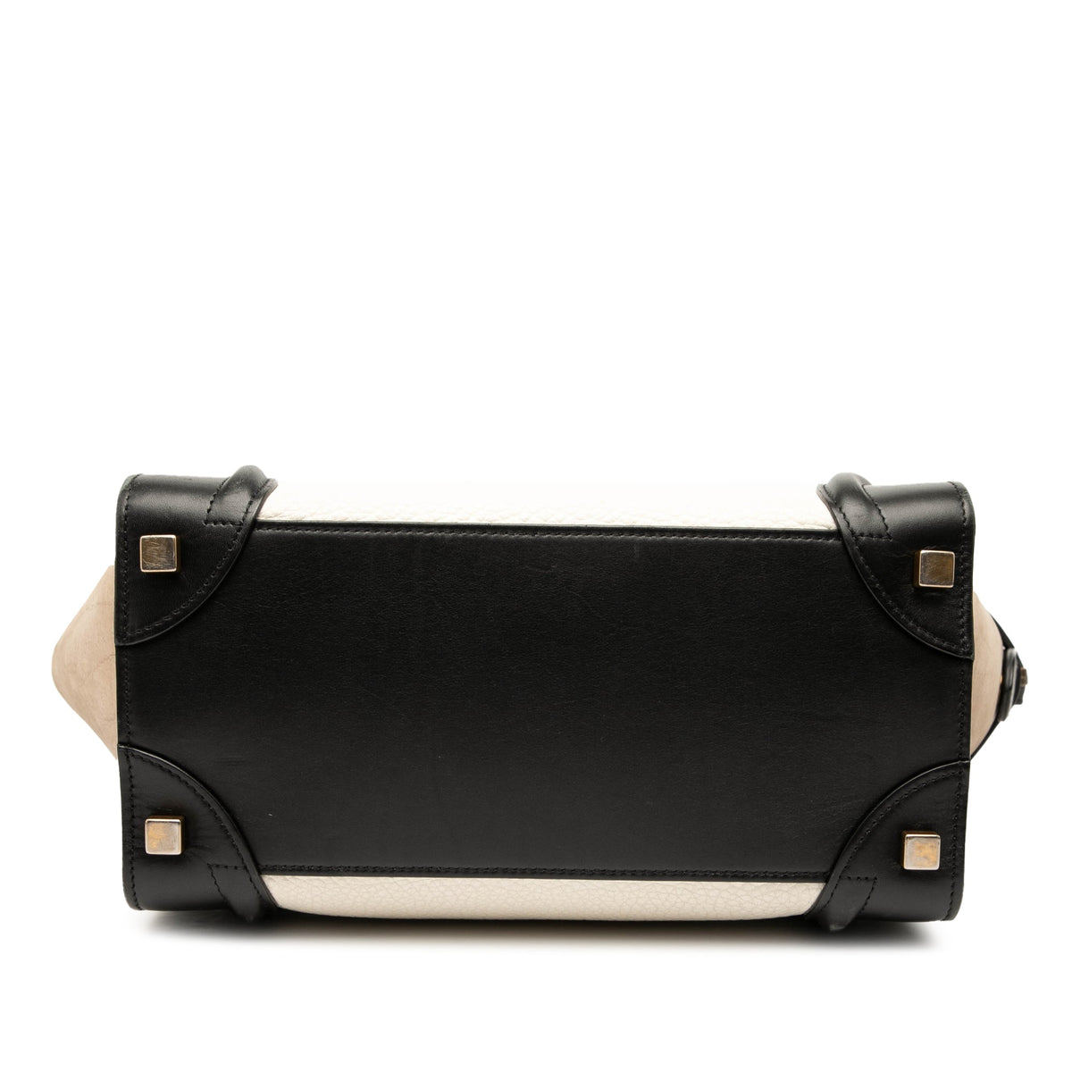 Celine Micro Tricolor Nubuck and Calfskin Luggage Tote