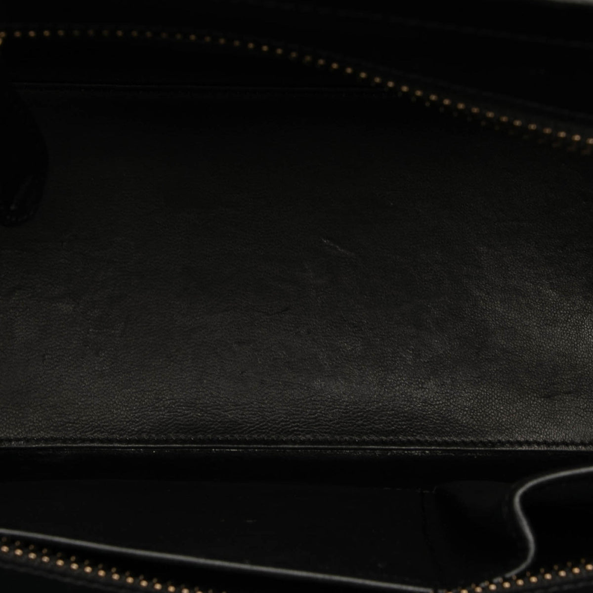 Celine Micro Tricolor Nubuck and Calfskin Luggage Tote