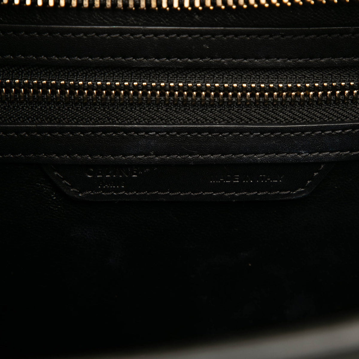 Celine Micro Tricolor Nubuck and Calfskin Luggage Tote