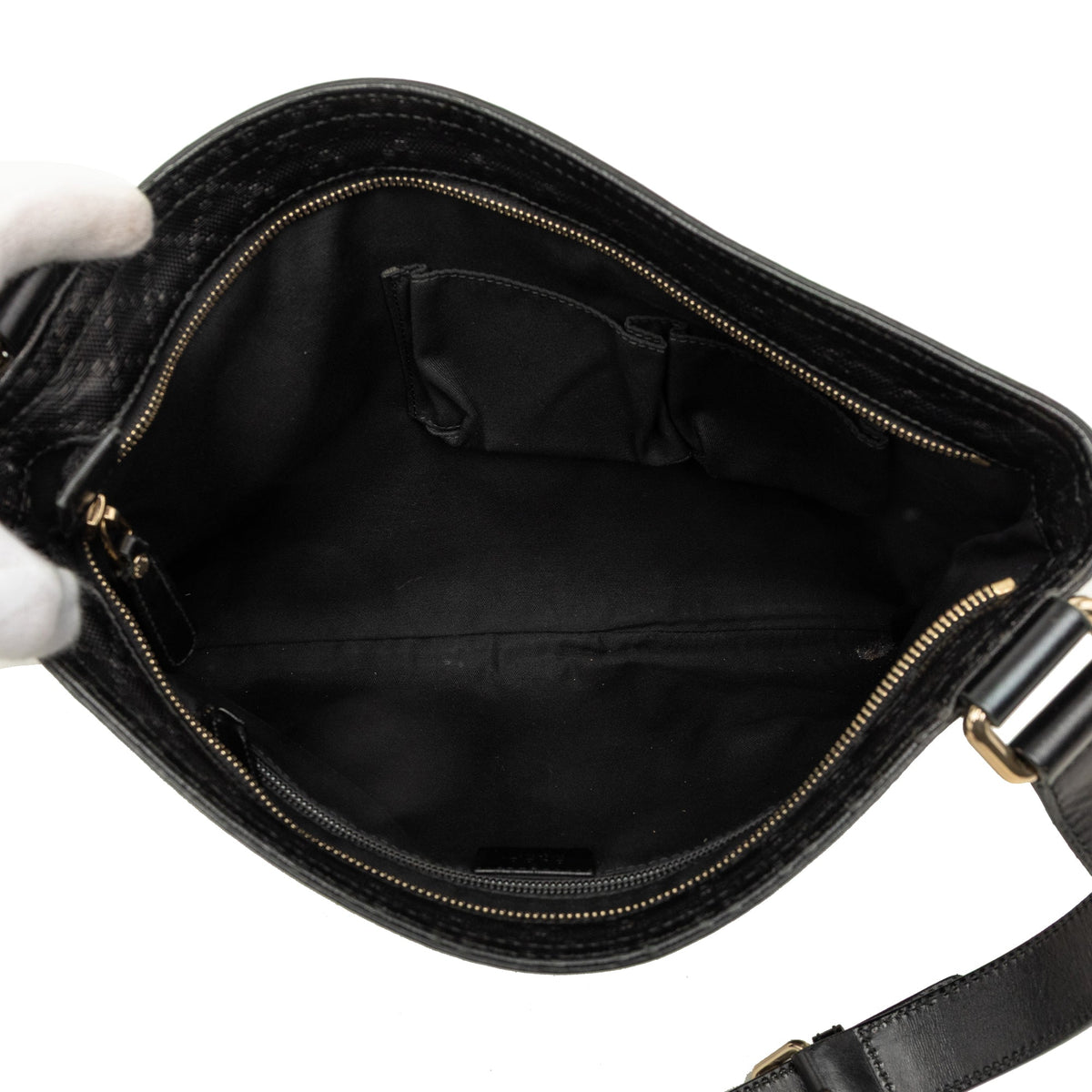 Gucci Diamante Hilary Lux Crossbody — Black