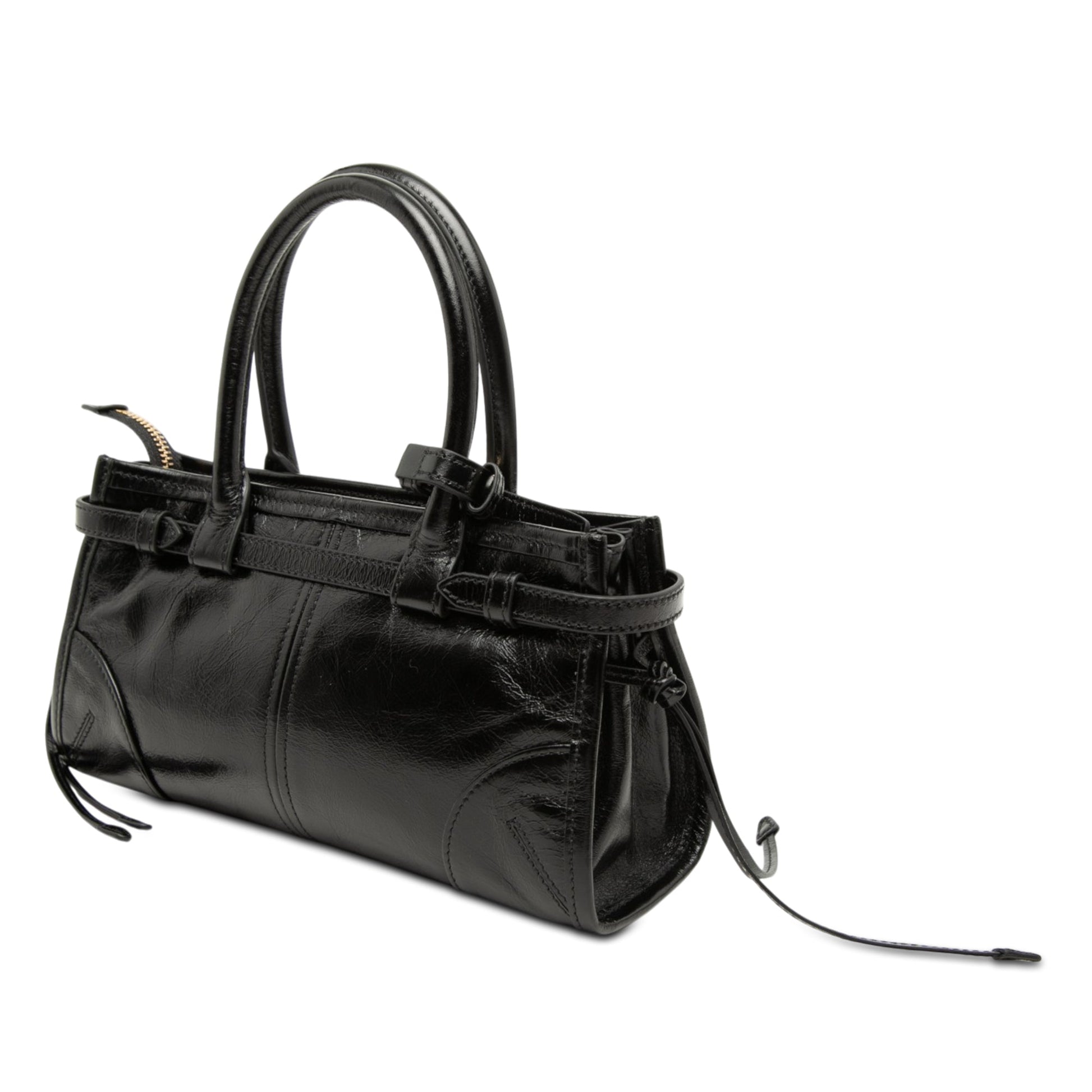 Prada Mini Glossy Calfskin Bonnie Handbag