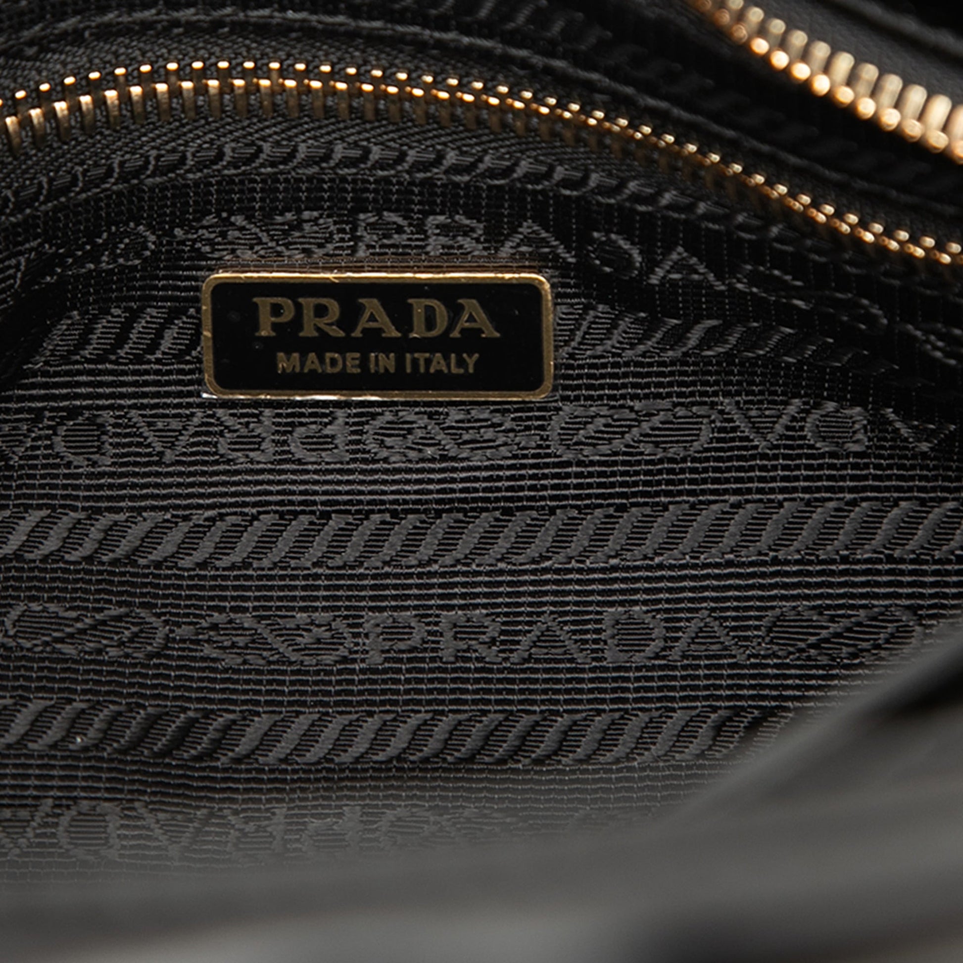 Prada Mini Glossy Calfskin Bonnie Handbag