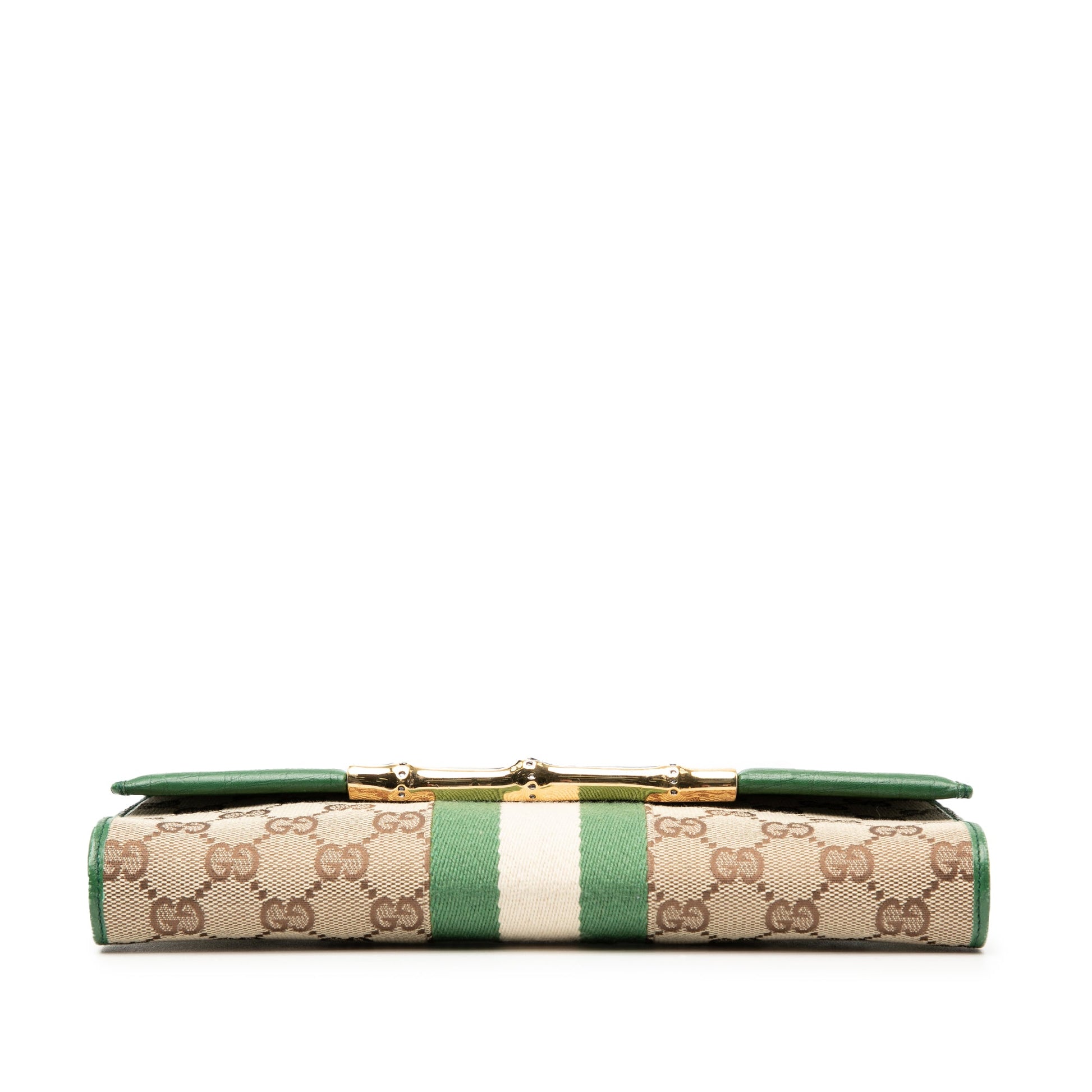 Gucci GG Canvas Web Bamboo Bar Crossbody