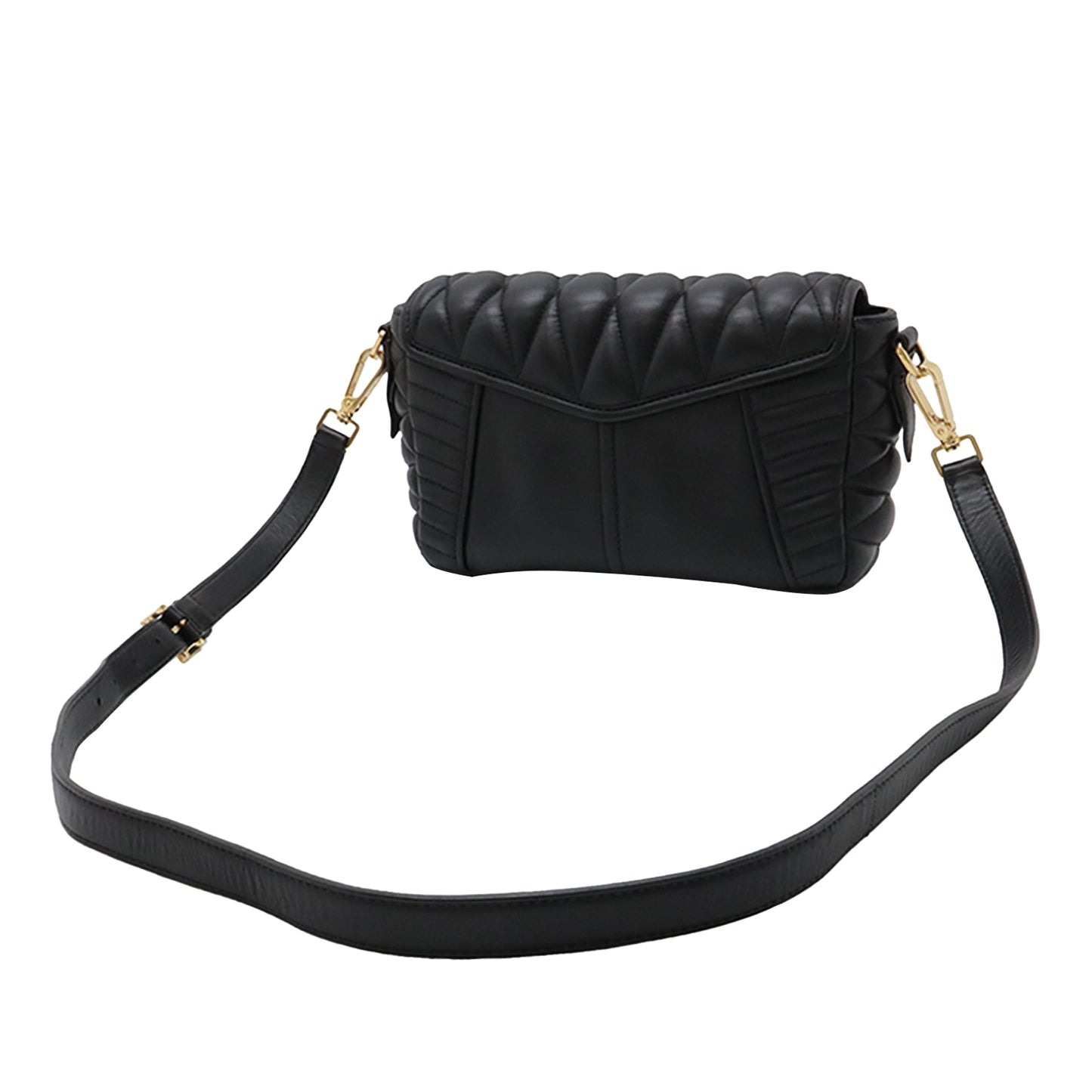 Miu Miu Matelasse Nappa Biker Crossbody