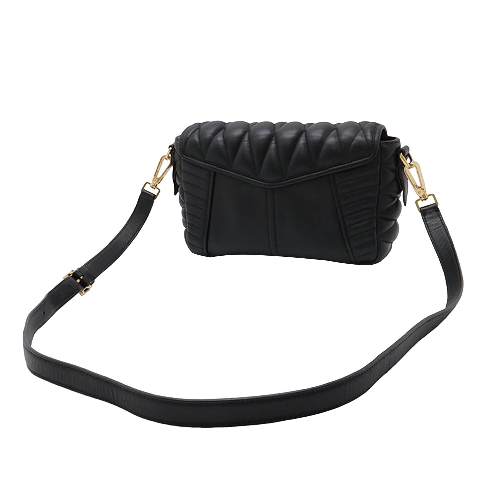 Miu Miu Matelasse Nappa Biker Crossbody