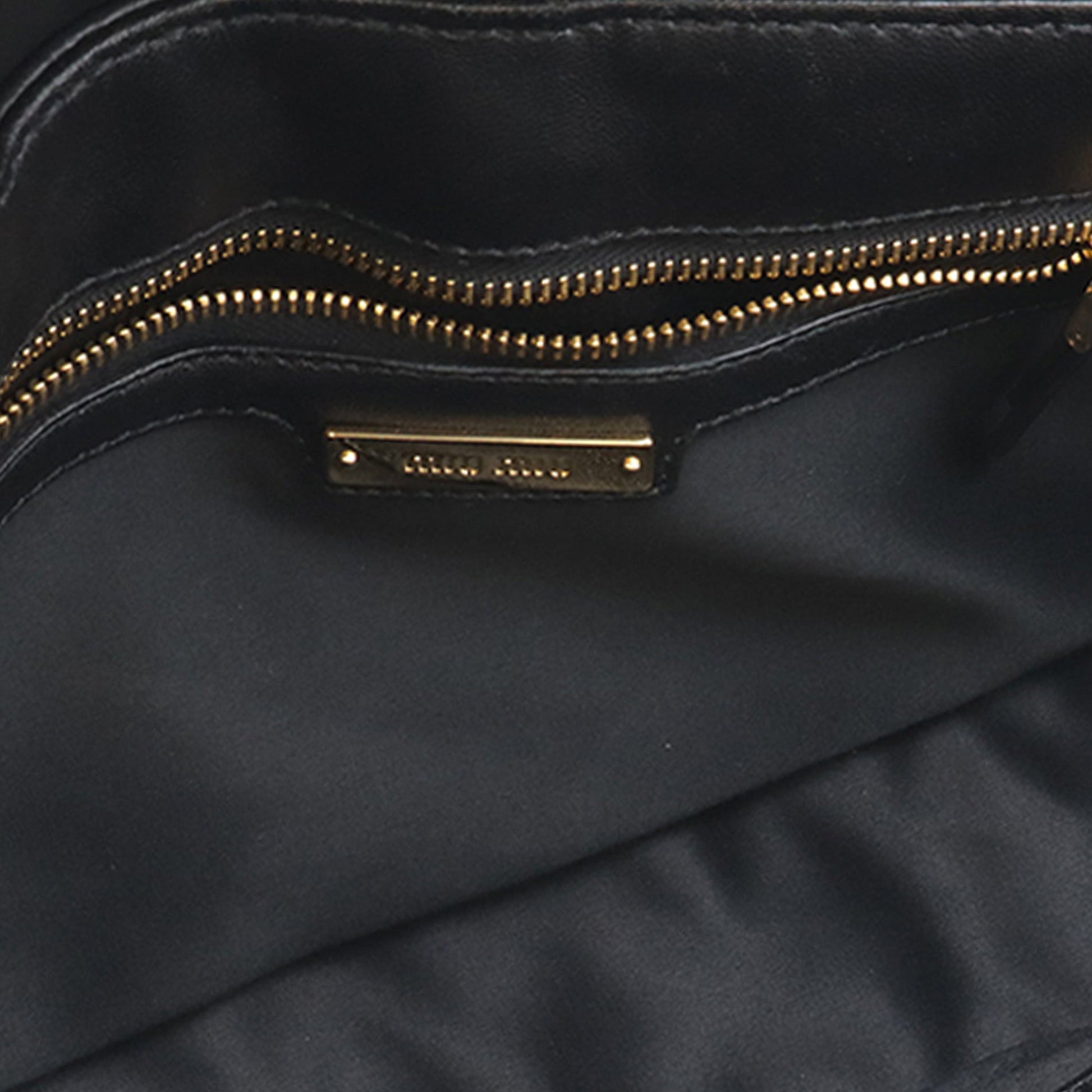 Miu Miu Matelasse Nappa Biker Crossbody