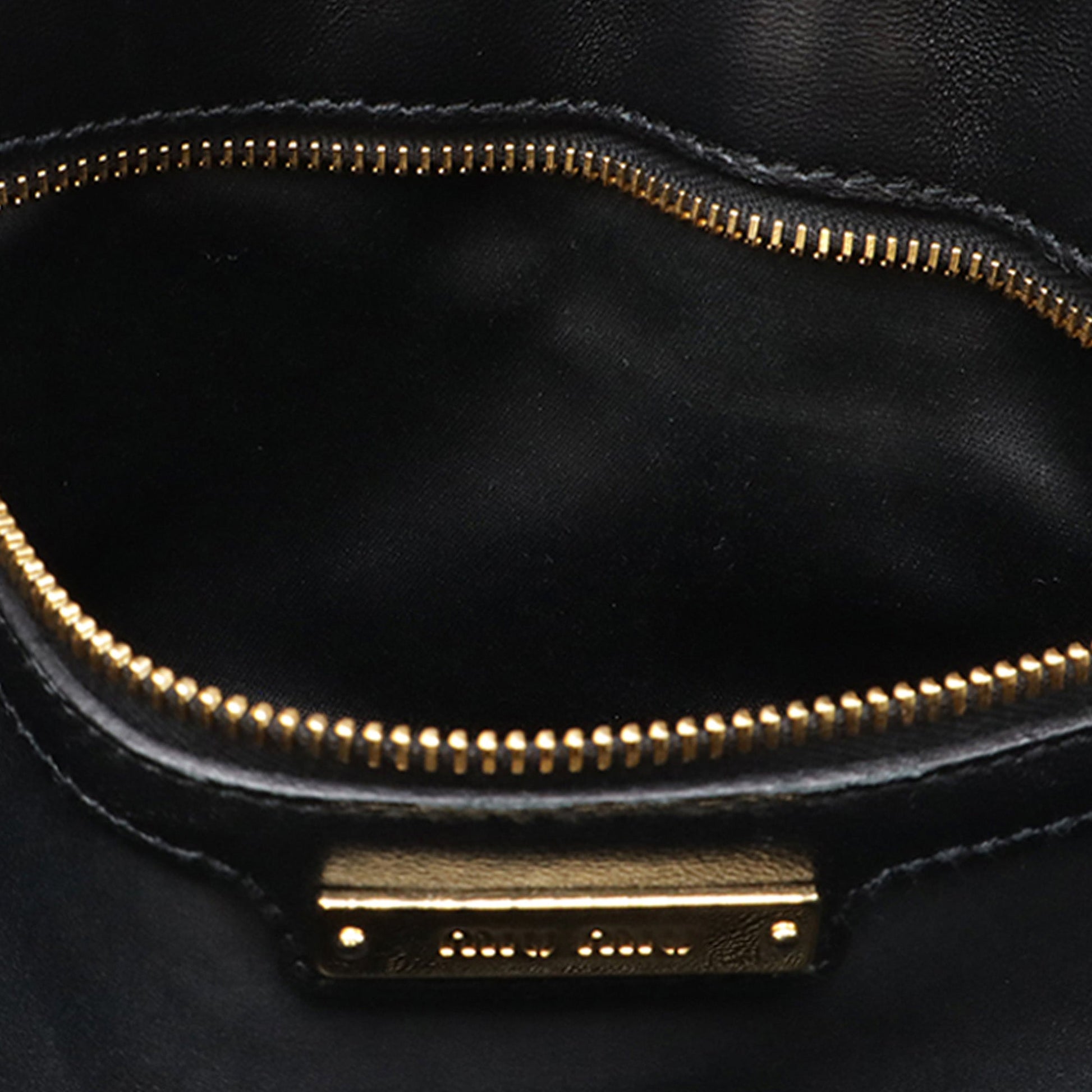 Miu Miu Matelasse Nappa Biker Crossbody