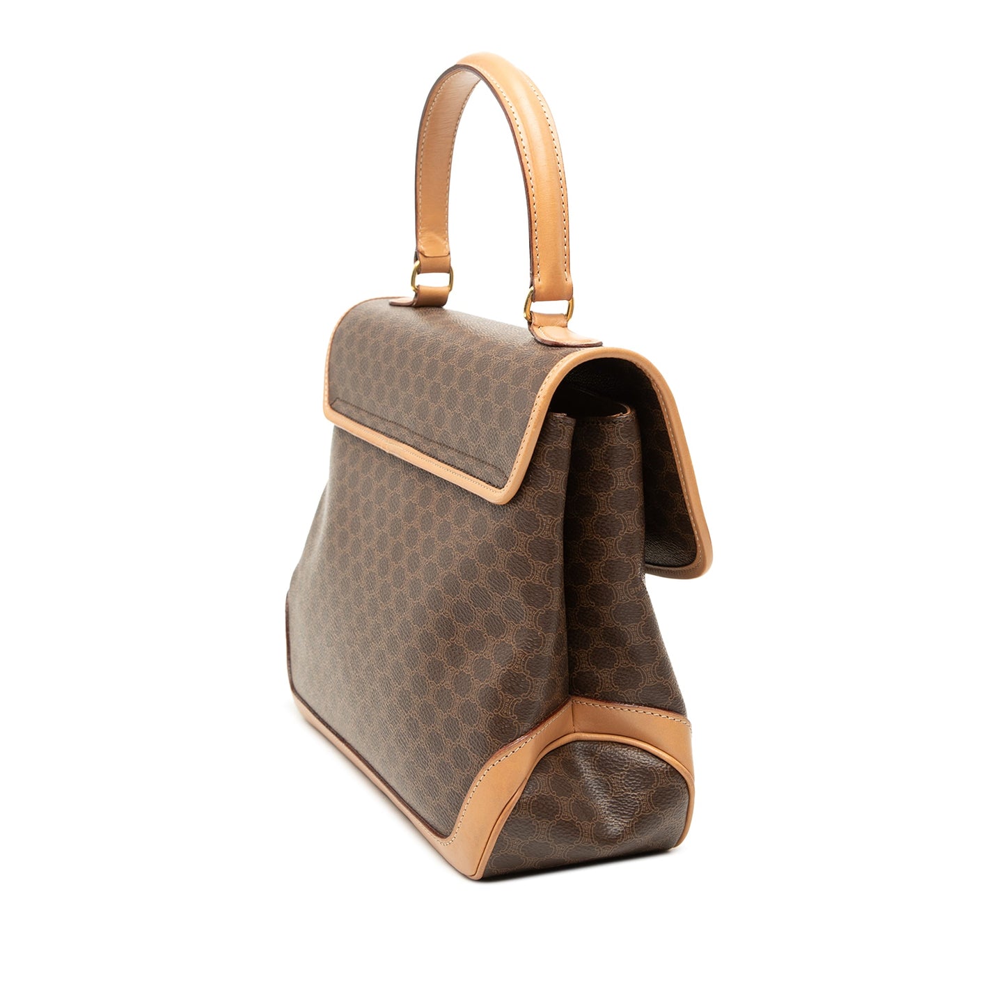 Celine Macadam Coated Canvas Top Handle Bag